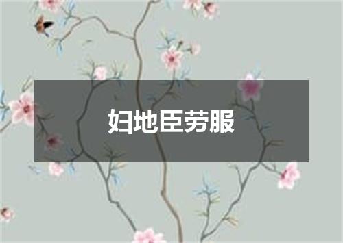 妇地臣劳服