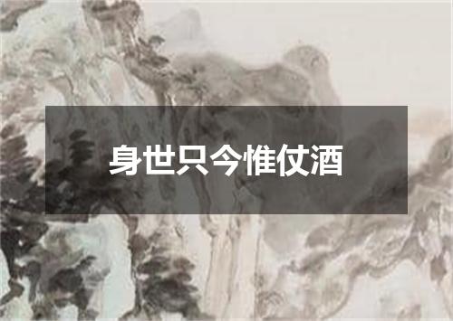 身世只今惟仗酒
