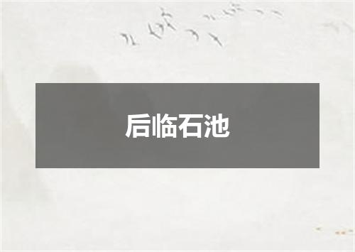 后临石池