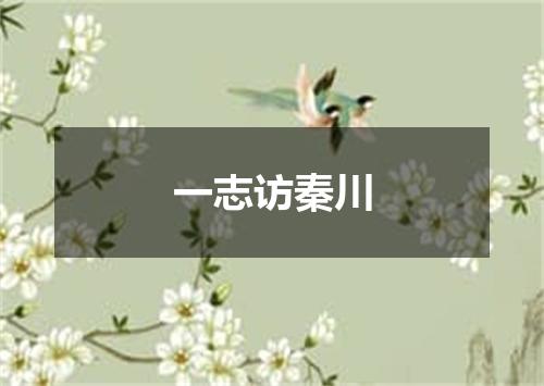 一志访秦川