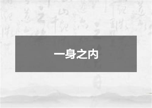 一身之内
