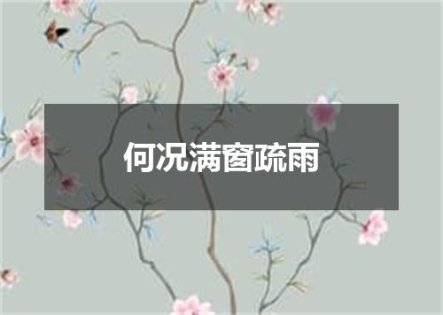 何况满窗疏雨