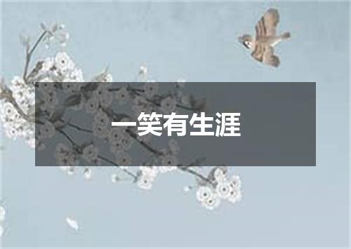 一笑有生涯