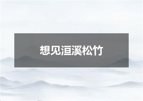 想见洹溪松竹