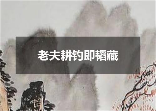 老夫耕钓即韬藏