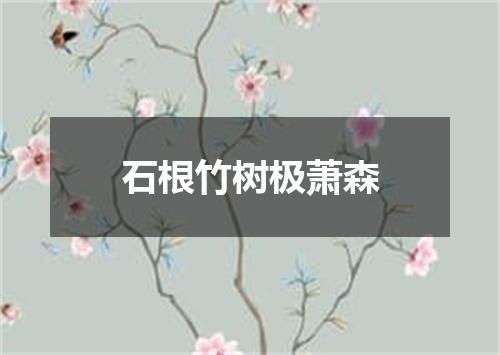 石根竹树极萧森