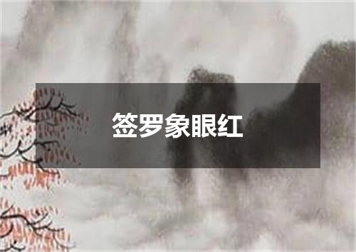签罗象眼红