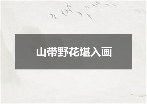 山带野花堪入画