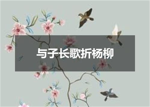 与子长歌折杨柳