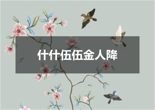 什什伍伍金人降