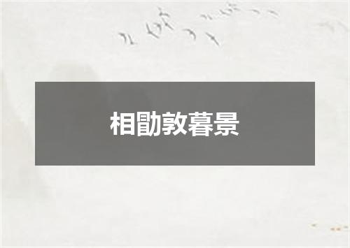 相勖敦暮景