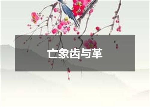 亡象齿与革