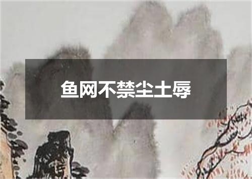 鱼网不禁尘土辱