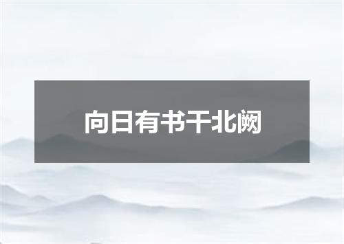向日有书干北阙