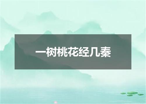 一树桃花经几秦