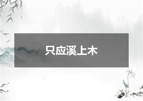 只应溪上木