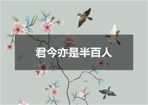 君今亦是半百人