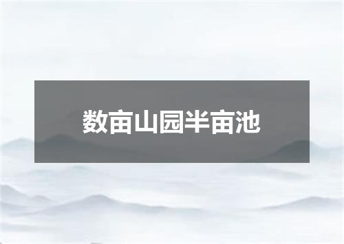 数亩山园半亩池