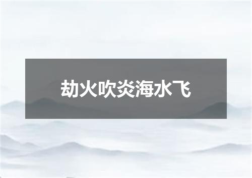 劫火吹炎海水飞