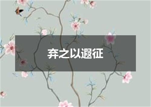 弃之以遐征