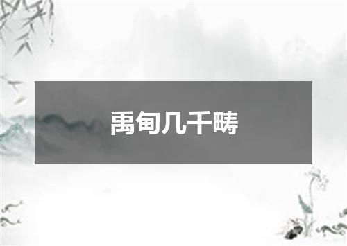 禹甸几千畴