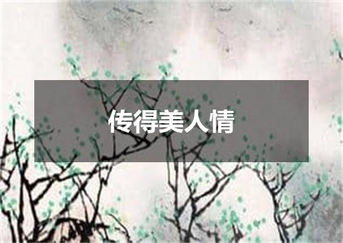 传得美人情
