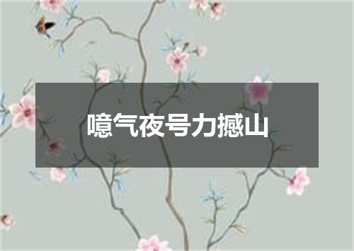 噫气夜号力撼山