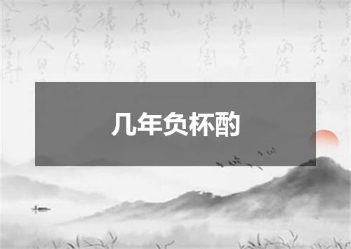 几年负杯酌