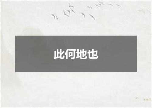 此何地也