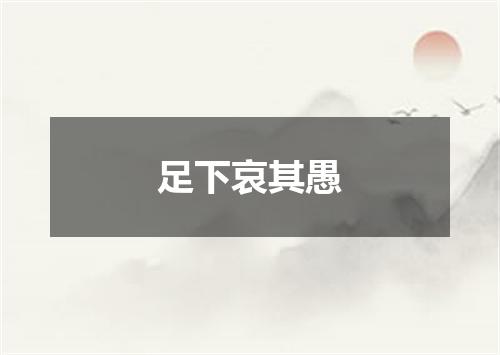 足下哀其愚