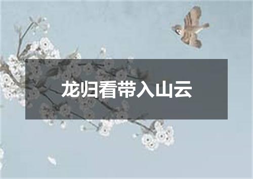 龙归看带入山云