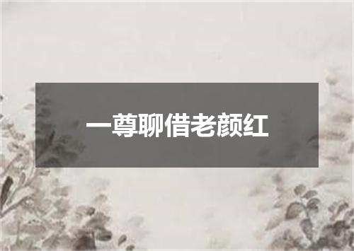 一尊聊借老颜红