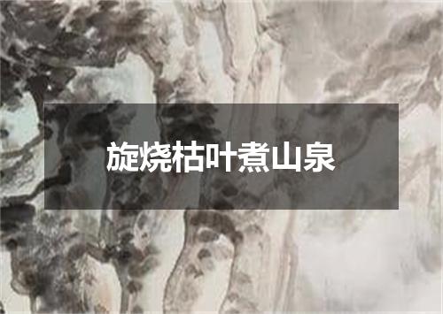 旋烧枯叶煮山泉