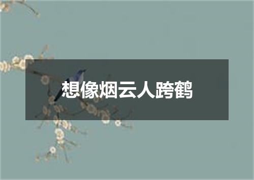 想像烟云人跨鹤