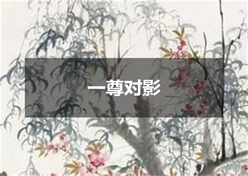 一尊对影