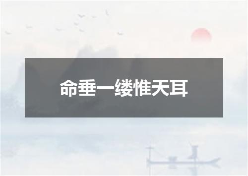 命垂一缕惟天耳