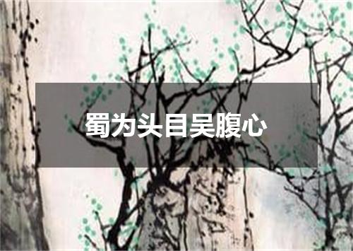 蜀为头目吴腹心