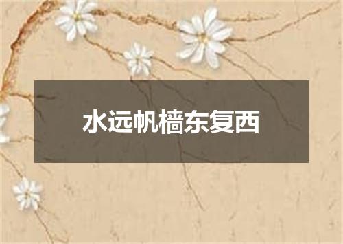 水远帆樯东复西