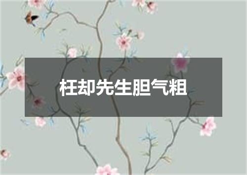 枉却先生胆气粗