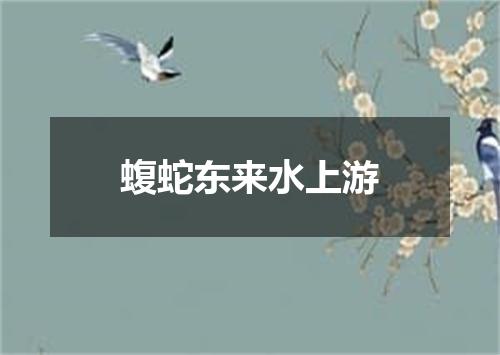 蝮蛇东来水上游