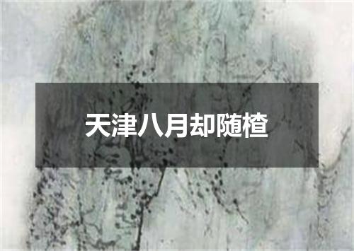 天津八月却随楂