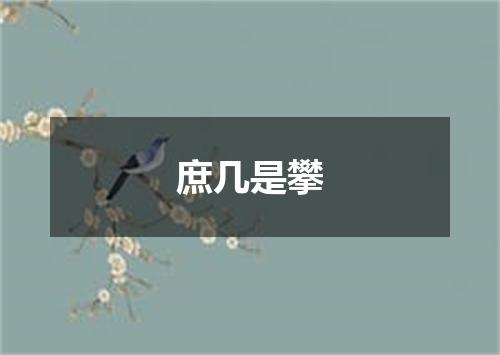 庶几是攀