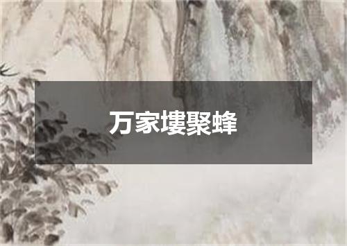 万家塿聚蜂