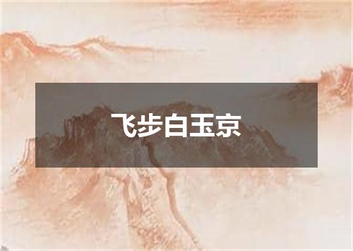 飞步白玉京