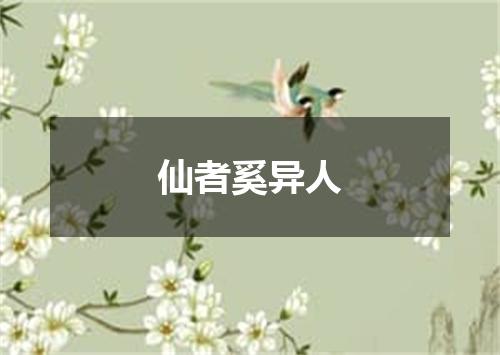 仙者奚异人