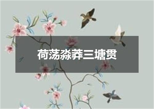 荷荡淼莽三塘贯