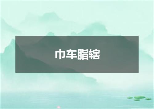 巾车脂辖