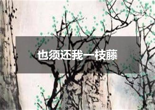 也须还我一枝藤