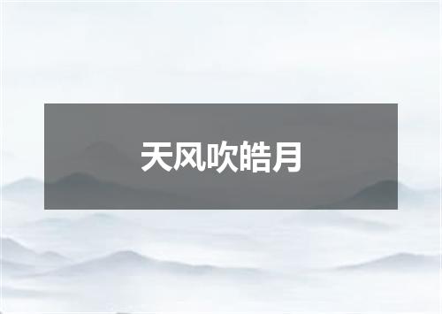 天风吹皓月