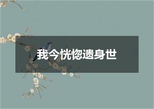 我今恍惚遗身世